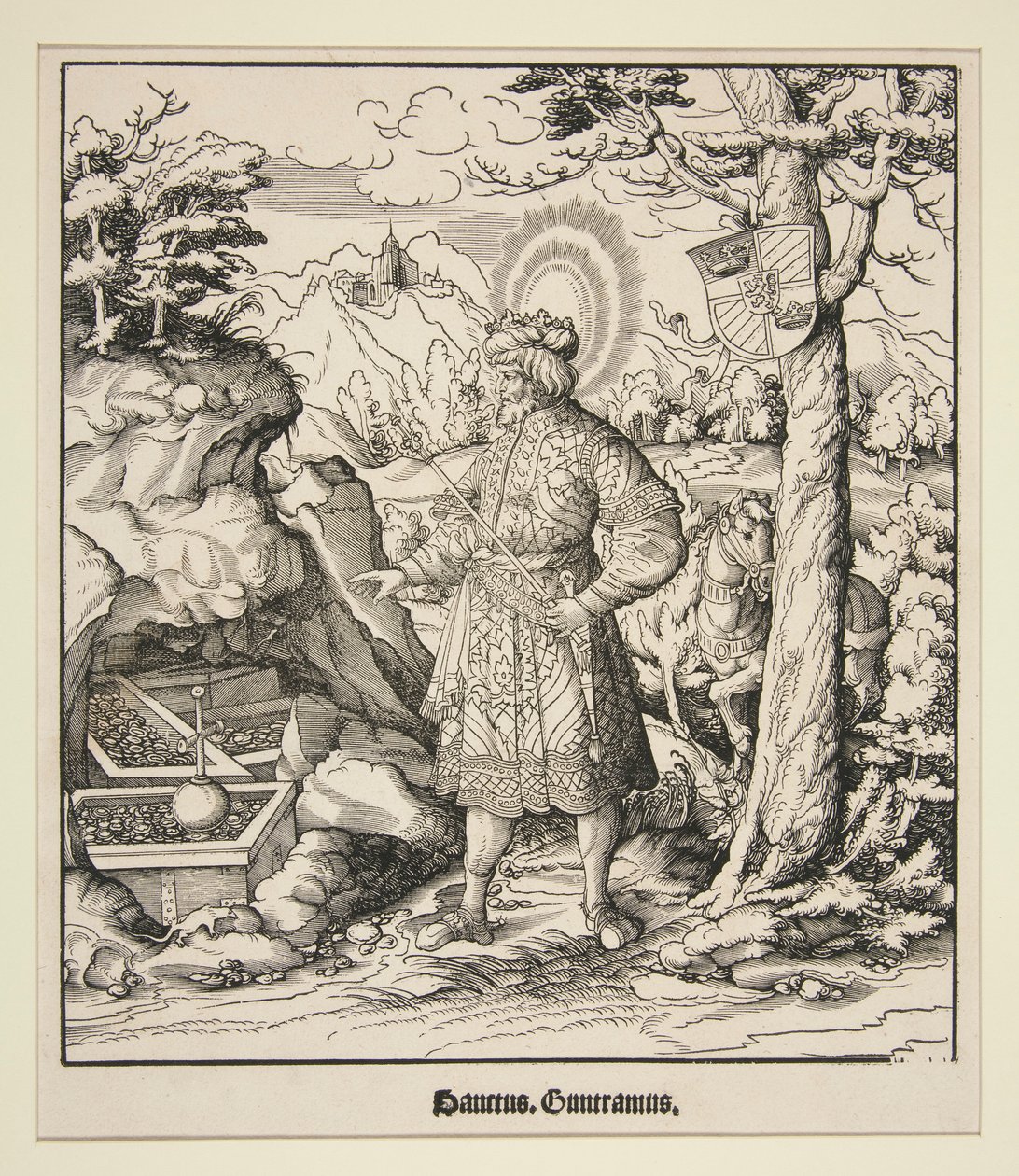 Sankt Guntramus av Leonhard Beck