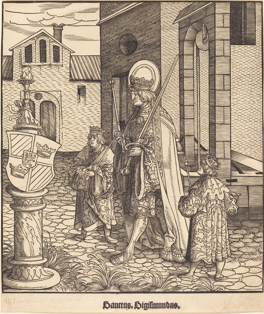 Sankt Sigismund av Leonhard Beck