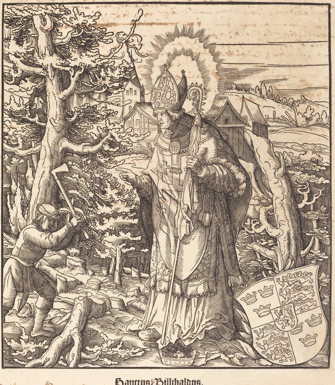Sankt Willibaldus av Leonhard Beck
