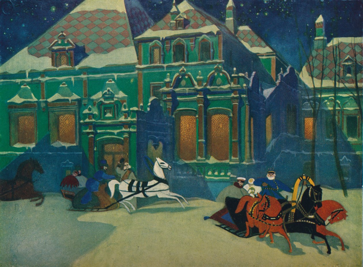 "The Boyard Palace of the Princes Youssoupoff in Moskva", c1900, 1926 av Leonid Brailovsky