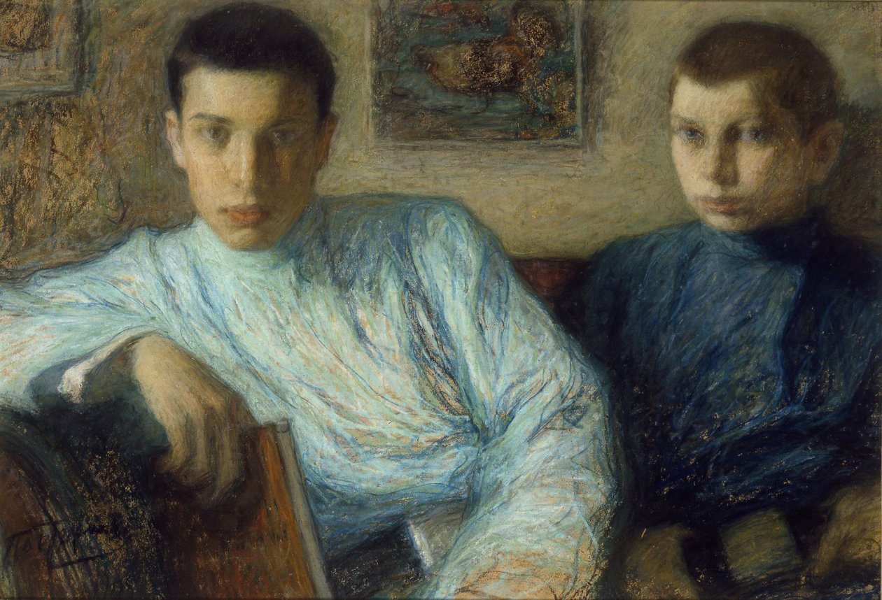 Porträtt av Boris och Alexander Pasternak, 1905 av Leonid Osipovic Pasternak