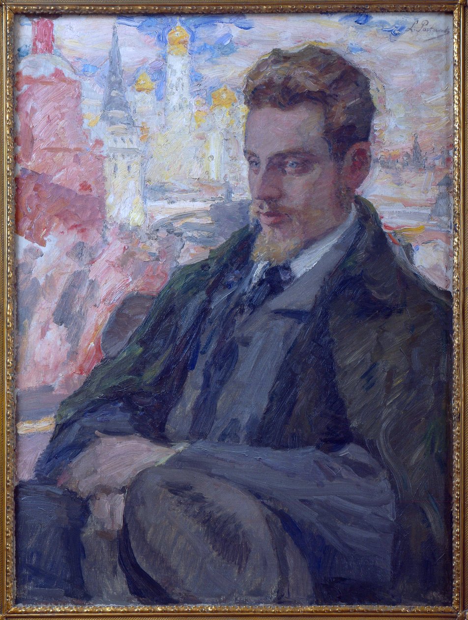 Porträtt av poeten Rainer Maria Rilke (1875-1926), av Pasternak, Leonid Osipovich (1862-1945). Olja på duk av Leonid Osipovic Pasternak