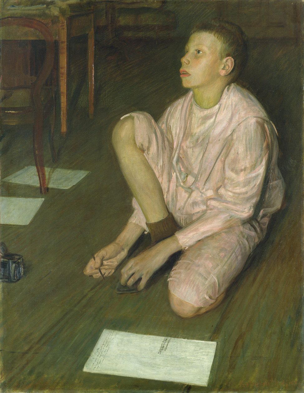 Wolf, konstnärens son, 1900 av Leopold Karl Walter von Kalckreuth