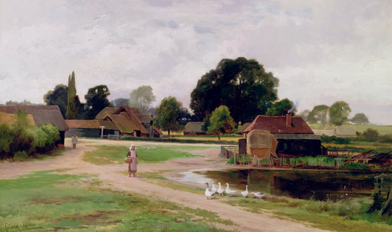 Mellan Church End och Flitwick, Bedfordshire av Leopold Rivers