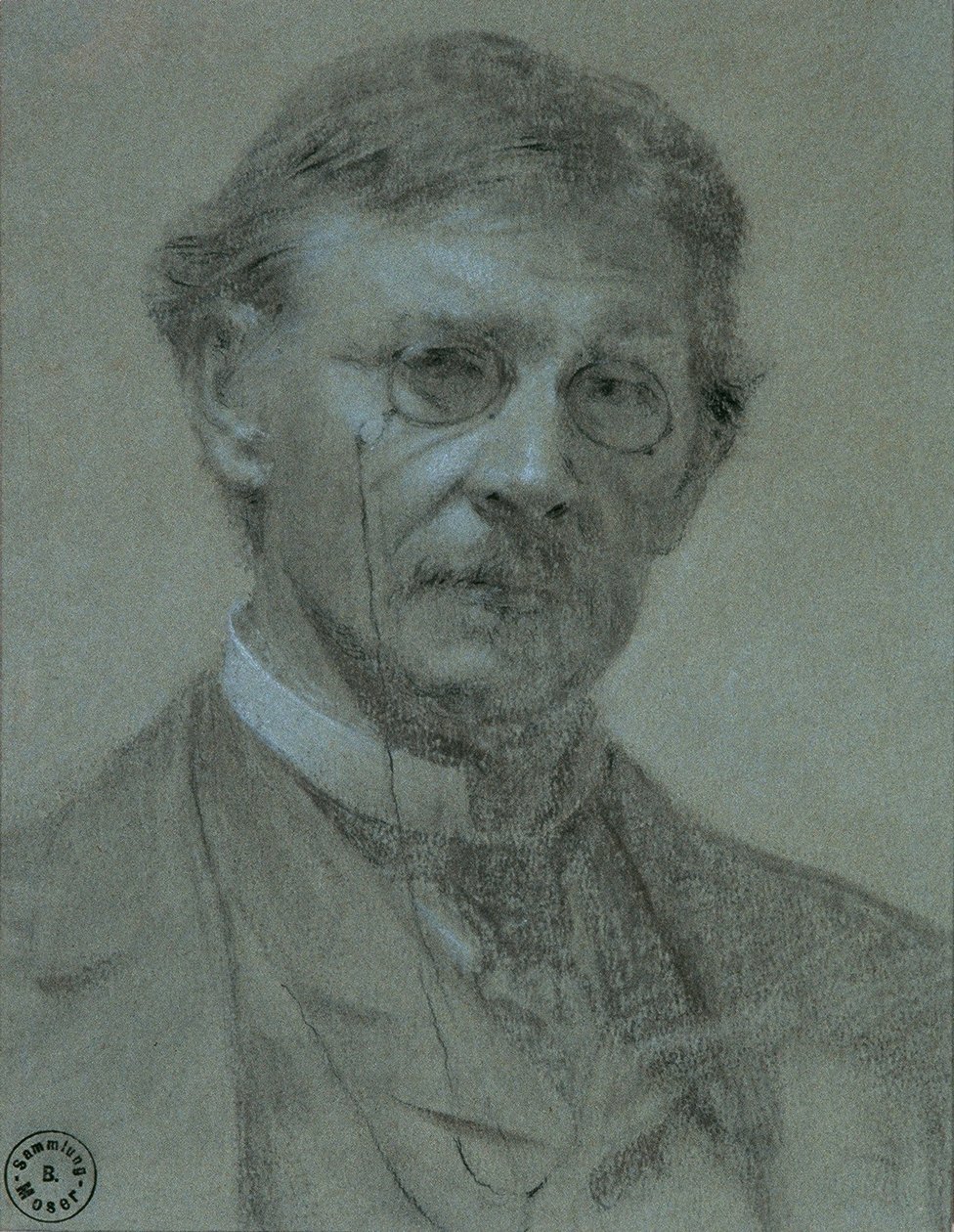 självporträtt av Leopold Carl Muller