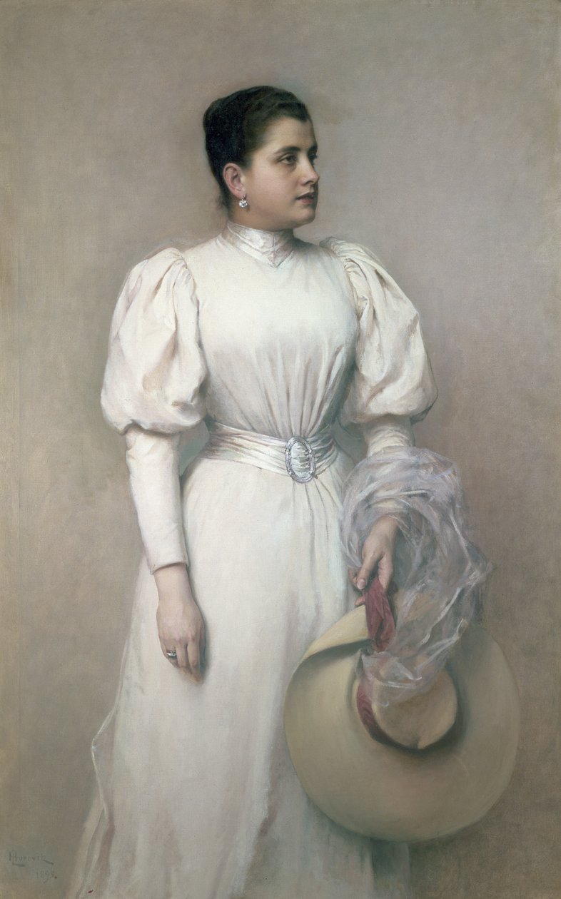 Marie Renard, operasångerska med Hofoperan och Kinskys hustru, 1893 av Leopold Horovitz