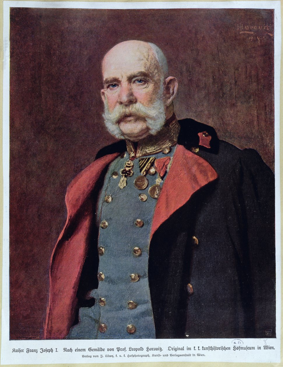 Porträtt av Kaiser Franz Joseph I (1830-1916) 1904-5 av Leopold Horovitz