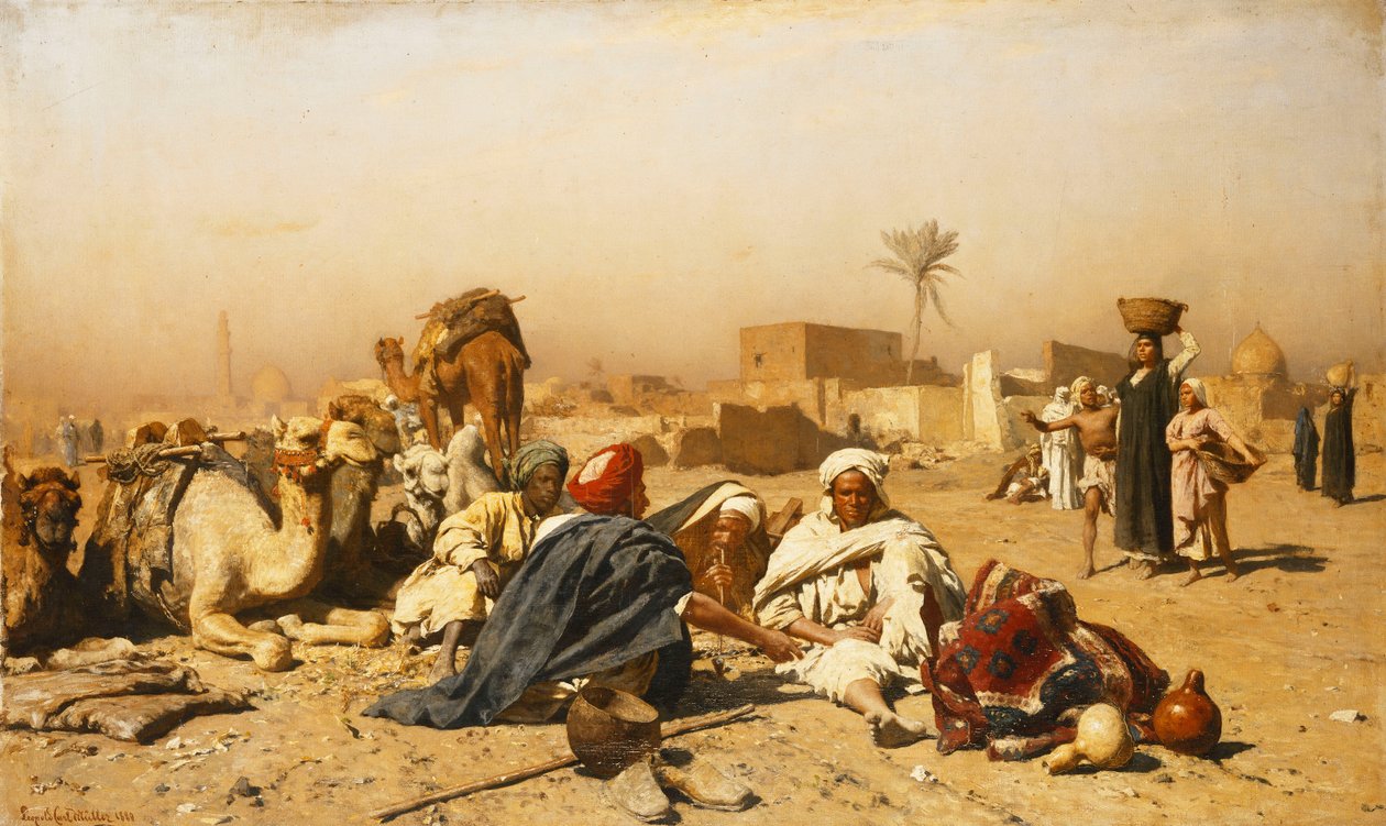 Ett arabiskt läger, 1880 av Leopold Karl Muller
