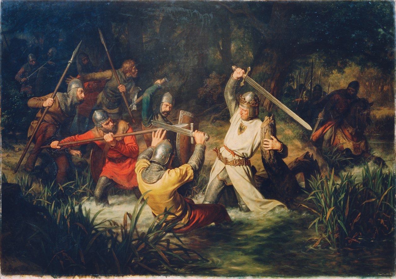 Rudolf von Habsburg i livsfara av Leopold Löffler Edler von Radymno