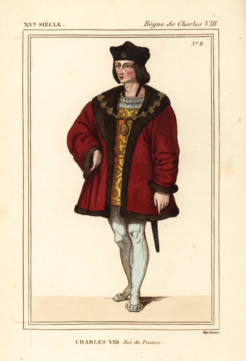 Kung Karl VIII av Frankrike, den älskling av Leopold Massard