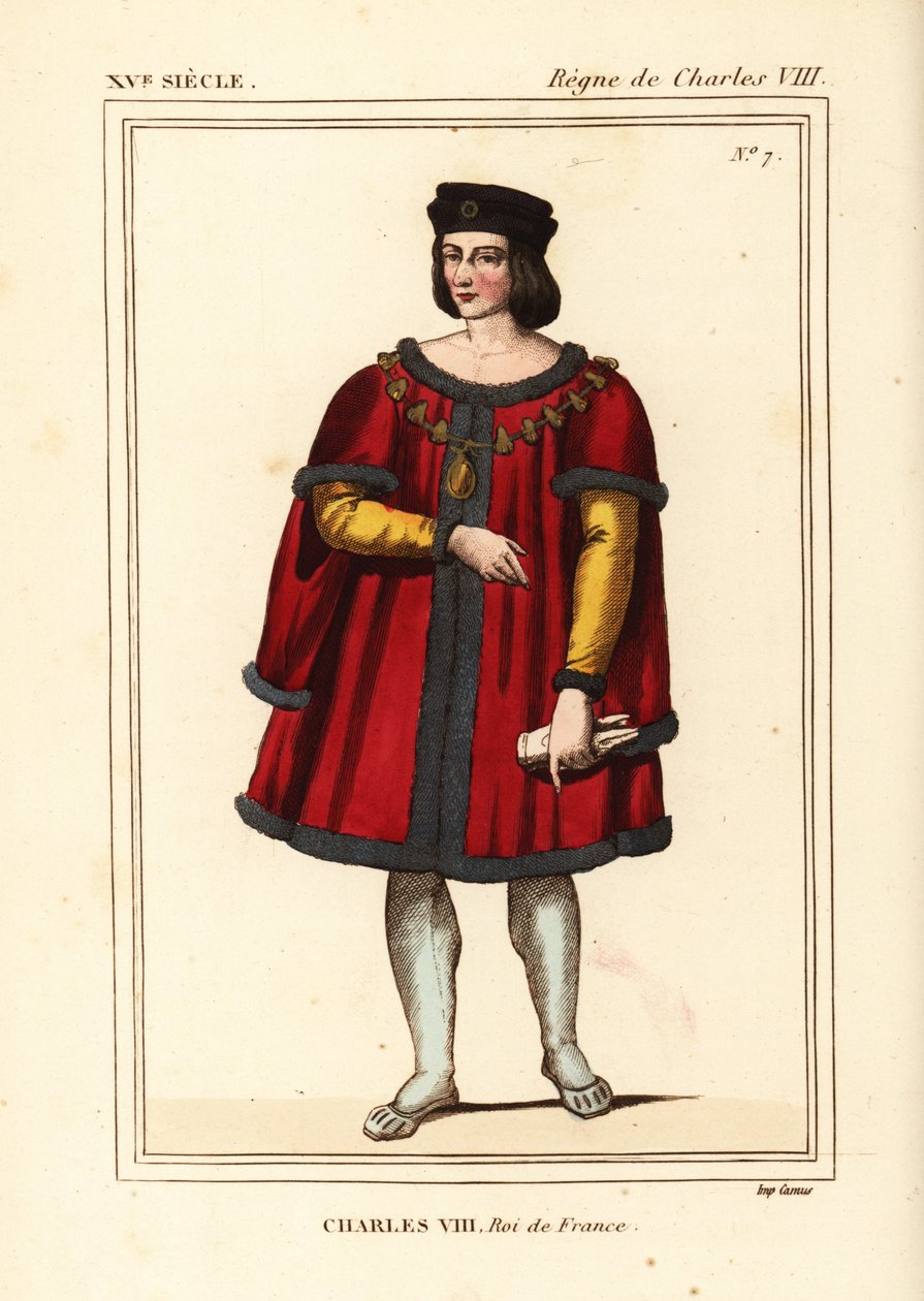 Kung Karl VIII av Frankrike, den sympatiske av Leopold Massard