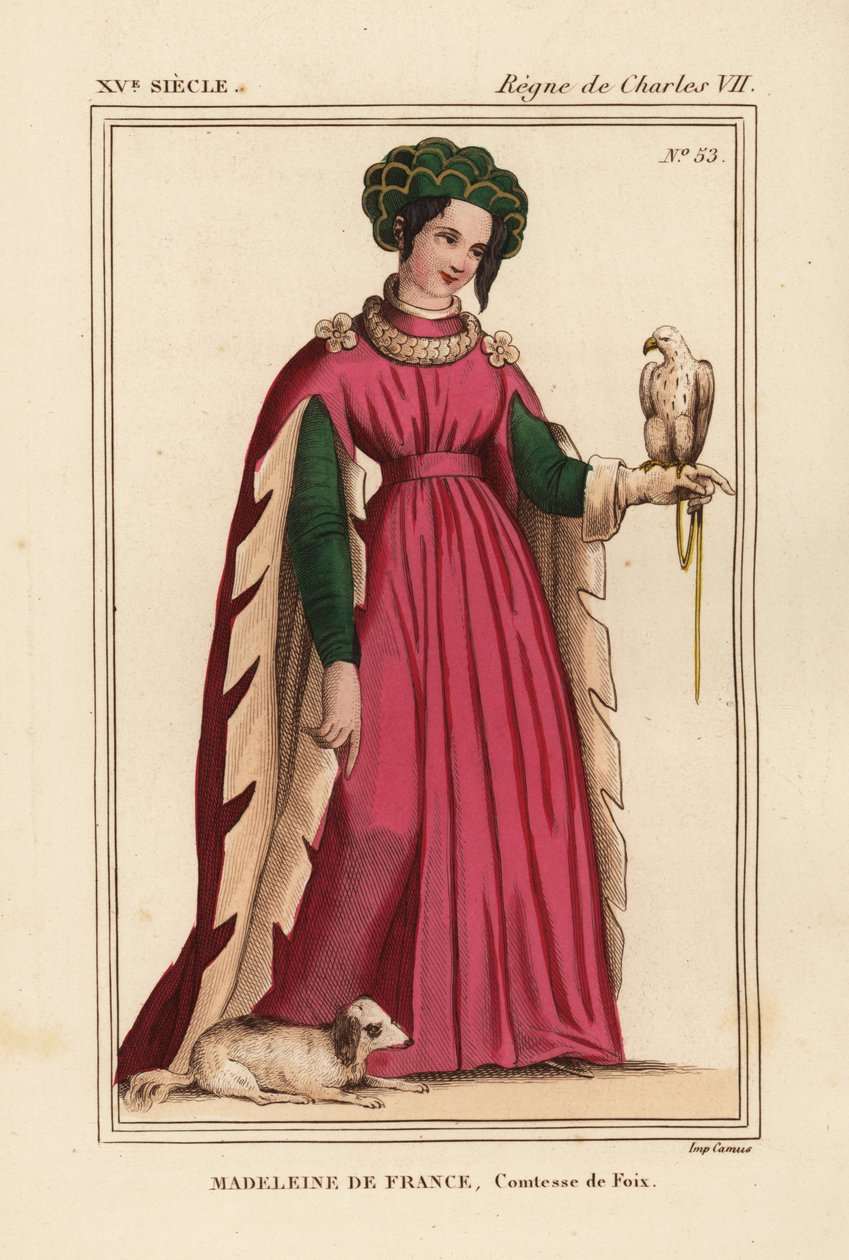 Madeleine de France, grevinna de Foix, dotter till kung Karl VII av Frankrike av Leopold Massard