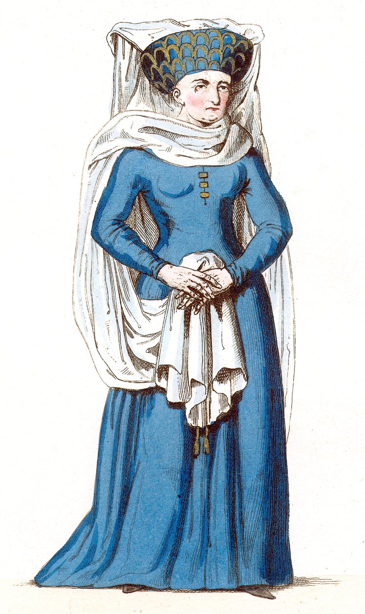 Marguerite de Comminges hustru till Arnaud II herre av Durfort av Leopold Massard