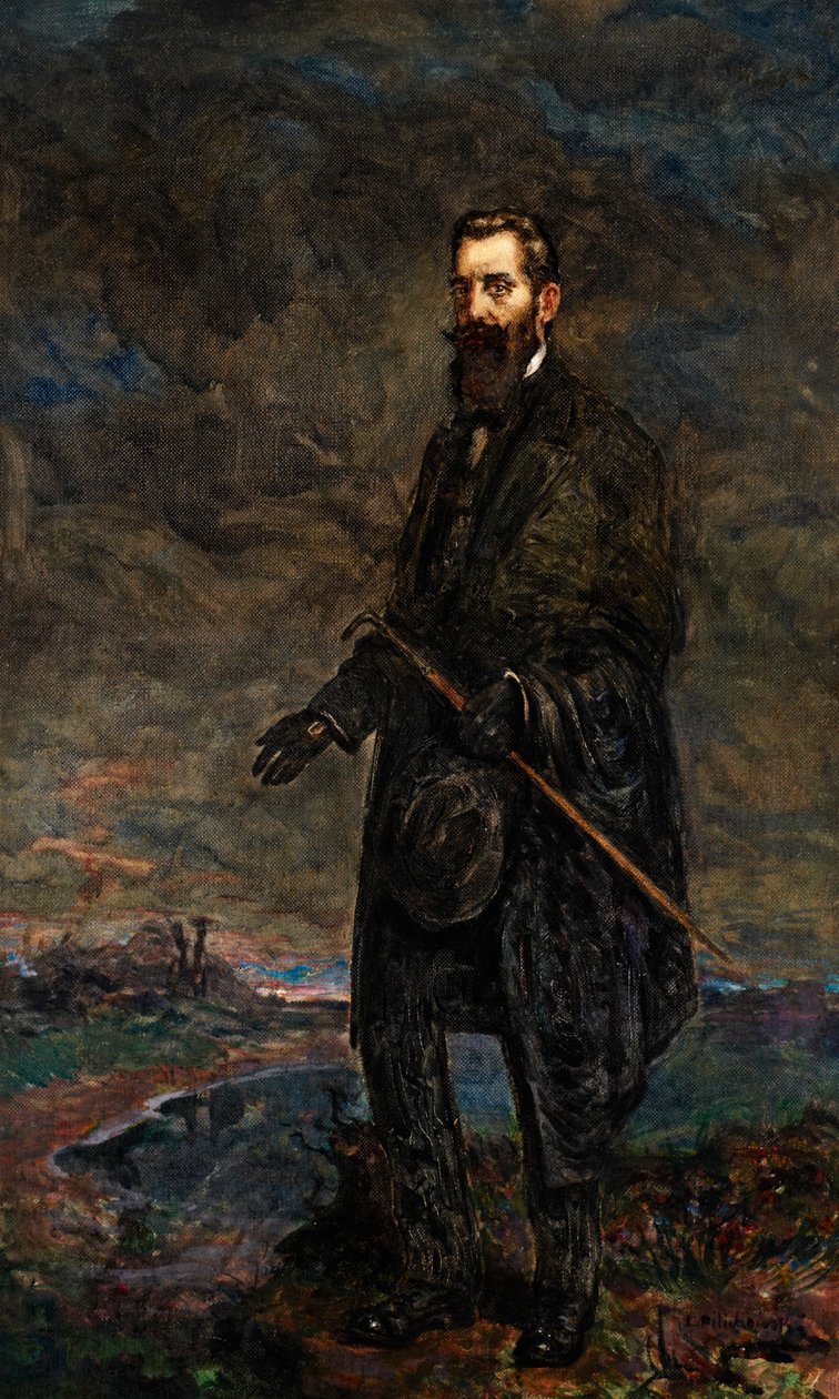 Porträtt av Theodor Herzl (olja på duk) av Leopold Pilichowski