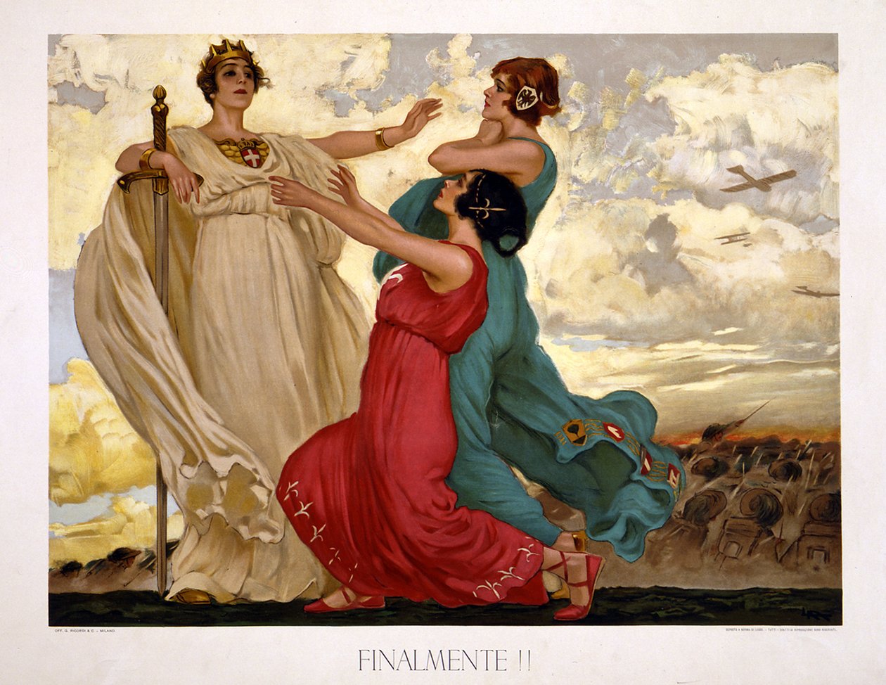 Äntligen!, 1918 av Leopoldo Metlicovich