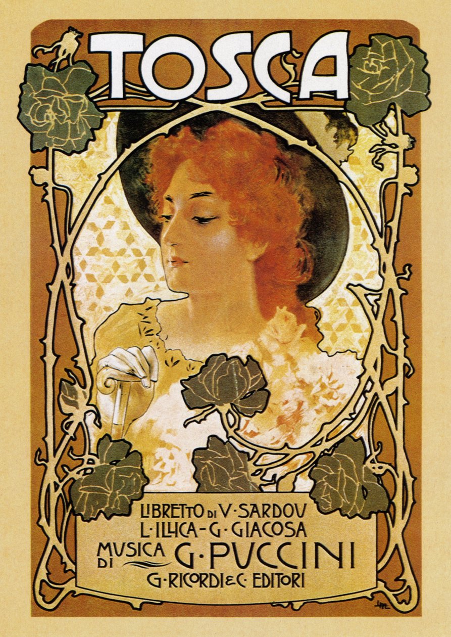 Operan "Tosca" av Giacomo Puccini av Leopoldo Metlicovitz