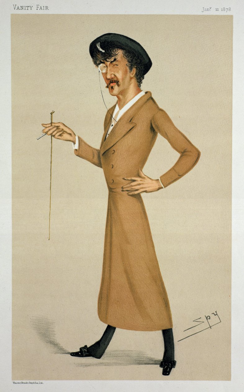 "A Symphony", teckning av Sir James Abbott McNeill Whistler (1834-1903) från "Vanity Fair", 12 januari 1878. av Leslie Matthew Ward