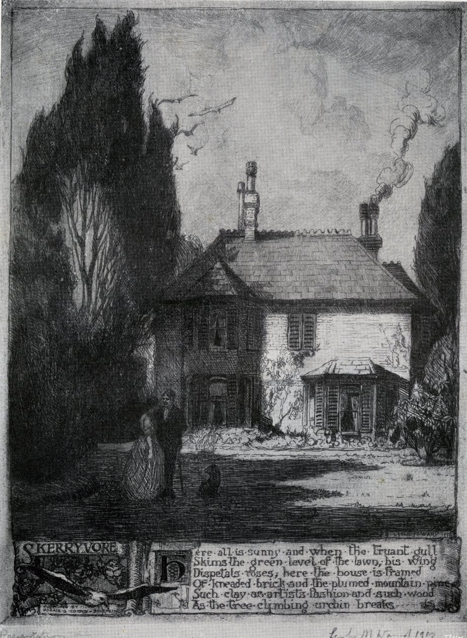 "Skerryvore", Bournemouth, Dorset, England, 1912 av Leslie Matthew Ward
