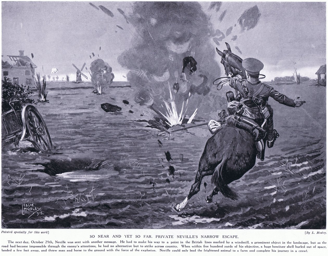 Så nära och ändå så långt borta. Menige Nevilles smala flykt vid Ypres oktober 1914 av Leslie Mosley