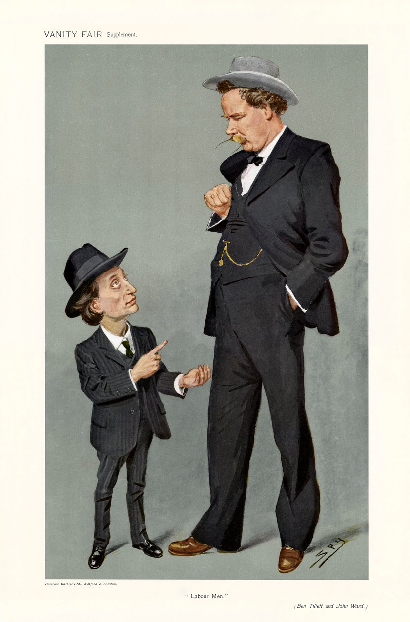 Ben Tillett och John Ward - porträtt stående av Leslie Matthew (1851 1922) Ward