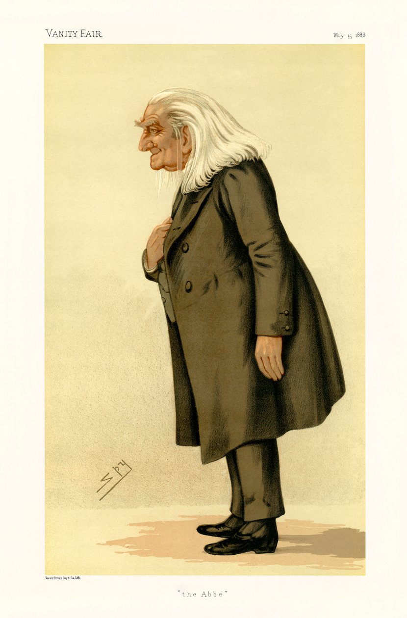 Franz Liszt - porträtt stående av Leslie Matthew (1851 1922) Ward
