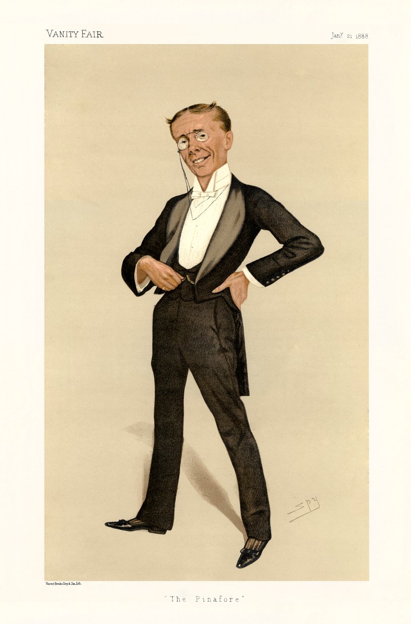 George Grossmith - porträtt stående av Leslie Matthew (1851 1922) Ward