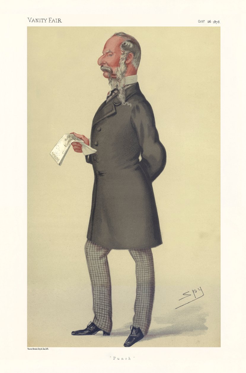 John Tenniel - porträtt stående av Leslie Matthew (1851 1922) Ward