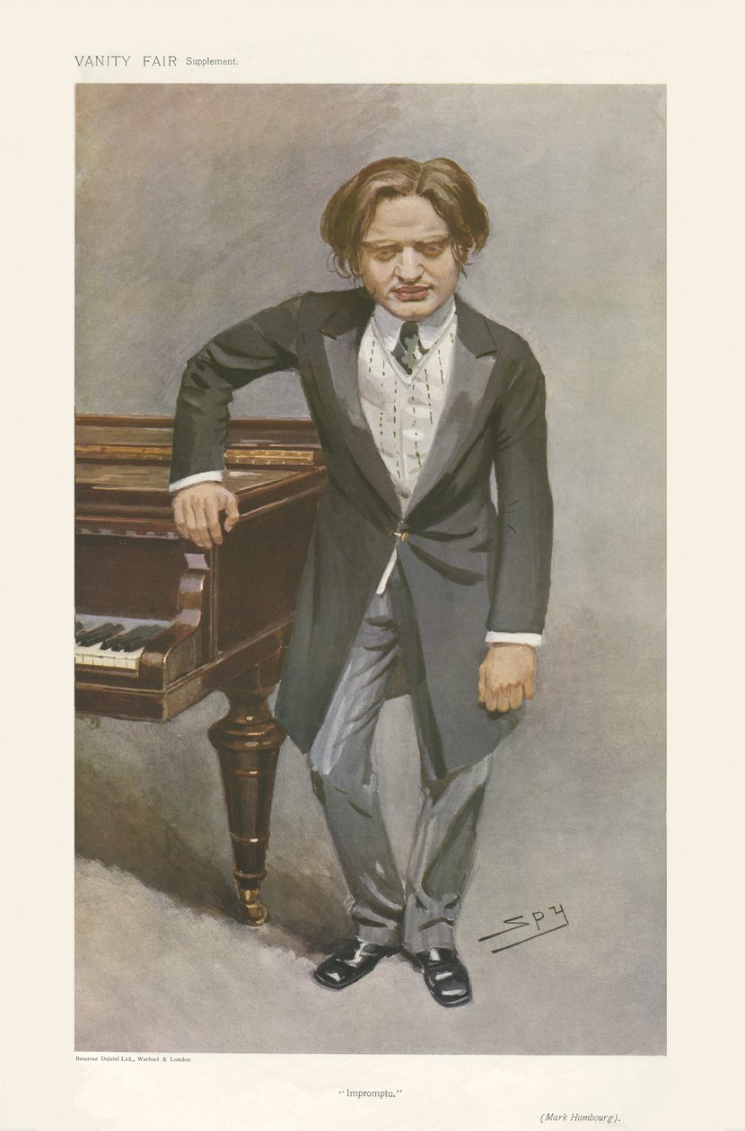 Mark Hamburg - porträtt stående av Leslie Matthew (1851 1922) Ward