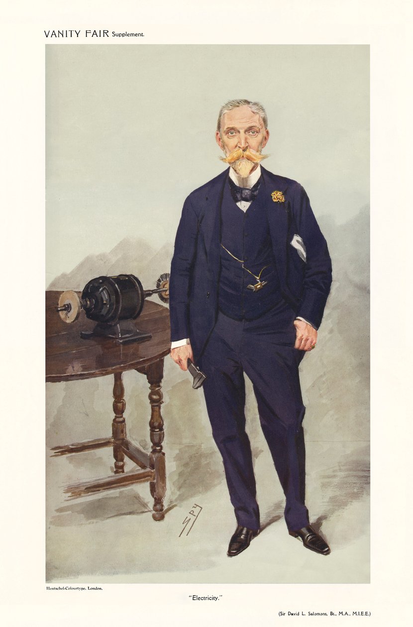 Sir David Lionel Goldsmid-Stern-Salomons - porträtt stående av Leslie Matthew (1851 1922) Ward