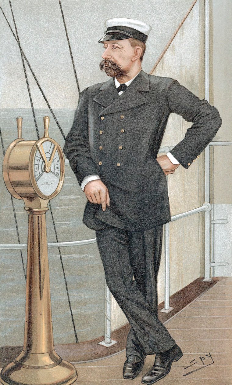 Albert I, Prins av Monaco 1848-1922, amatör oceanograf, 1900 av Leslie Matthew Ward