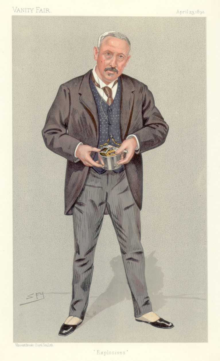 Överste Vivian Dering Majendie, chefsinspektör för sprängämnen, 1892. av Leslie Matthew Ward