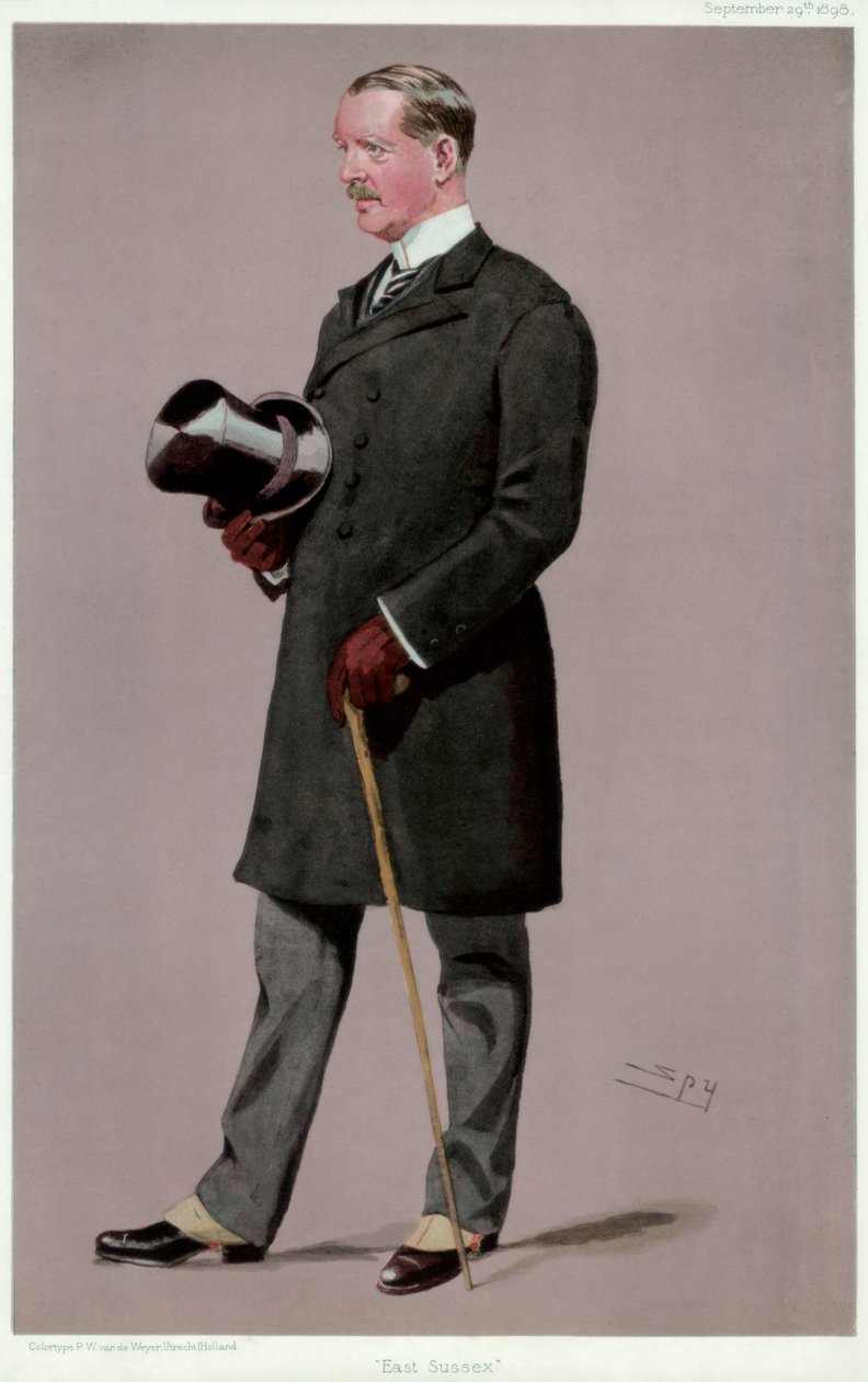 East Sussex, överste Brookfield, brittisk soldat och politiker, 1898. av Leslie Matthew Ward