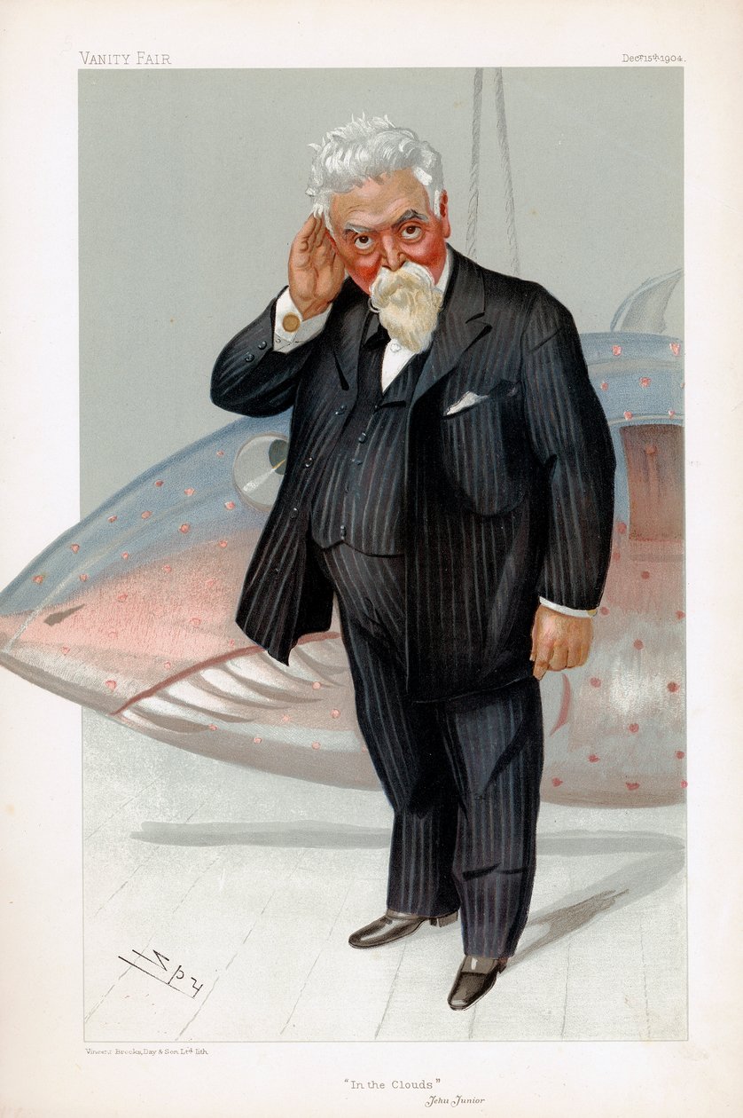Hiram Stevens Maxim, amerikanskfödd brittisk uppfinnare och ingenjör, 1904 av Leslie Matthew Ward