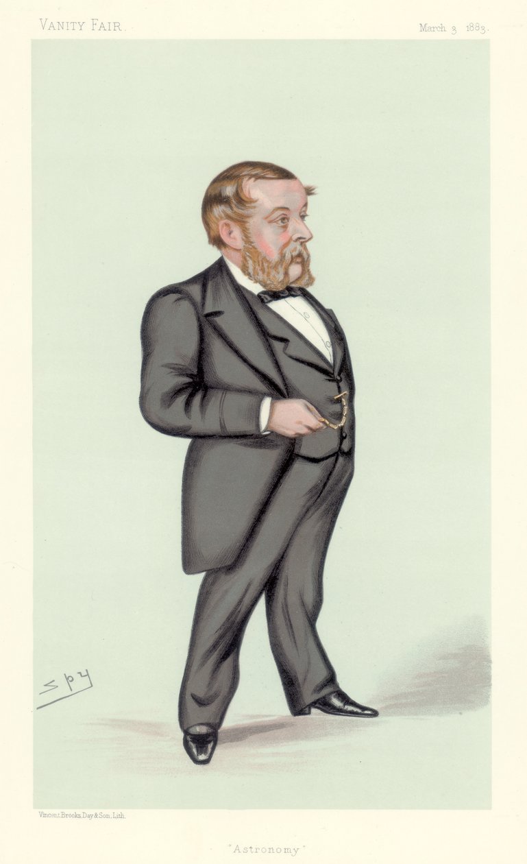 Richard Anthony Proctor, engelsk astronom, matematiker och populärvetenskaplig författare, 1883 av Leslie Matthew Ward