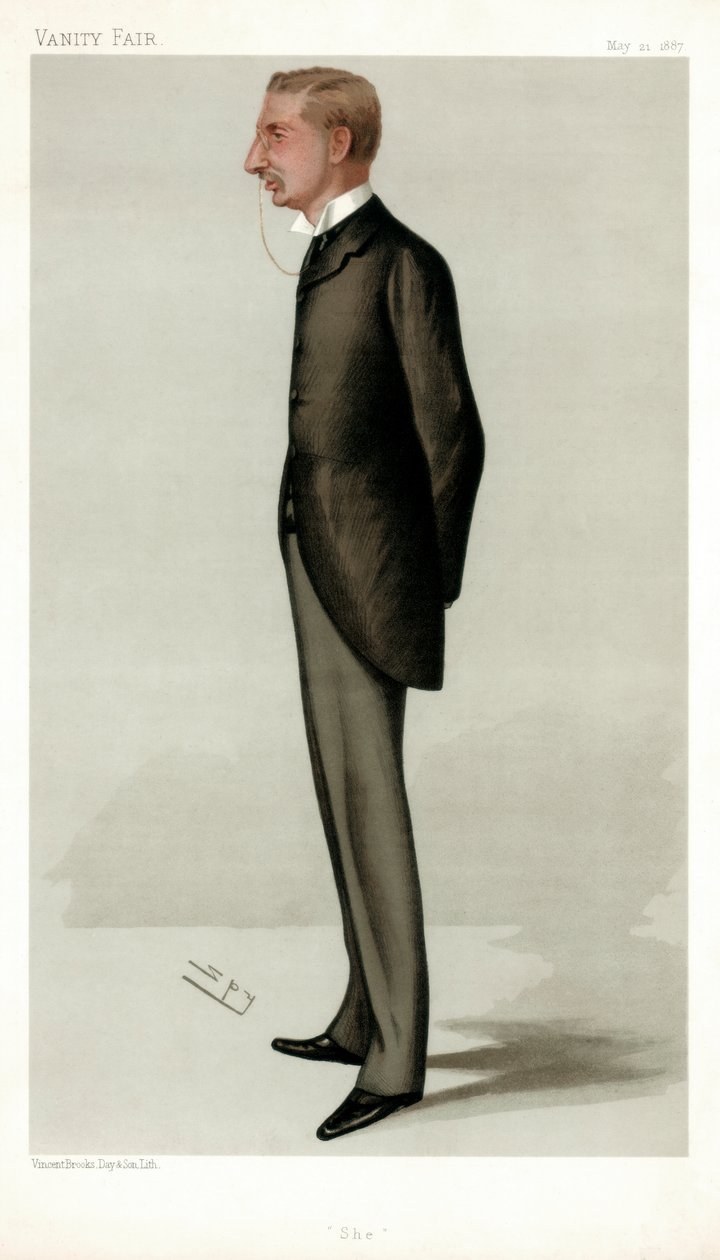 Hon Henry Rider Haggard, brittisk författare, 1887. av Leslie Matthew Ward