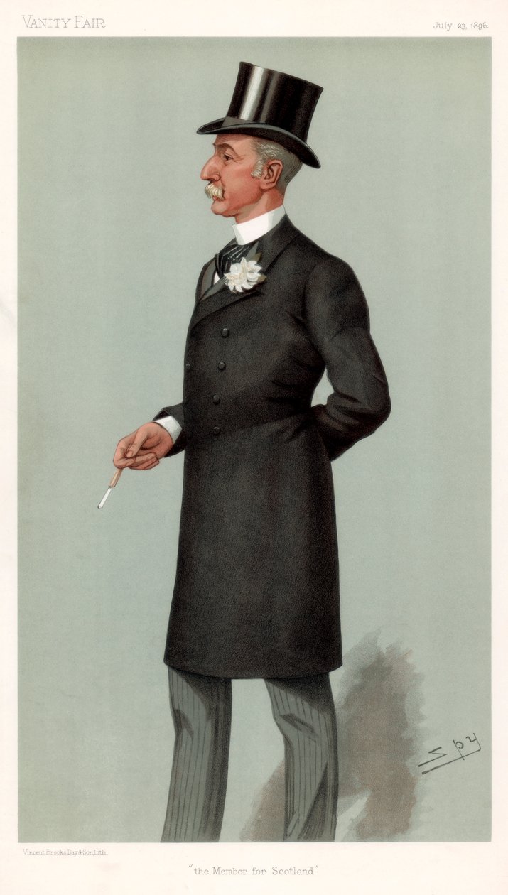 The Member for Scotland, Sir Lewis McIver, skotsk politiker, 1896. av Leslie Matthew Ward