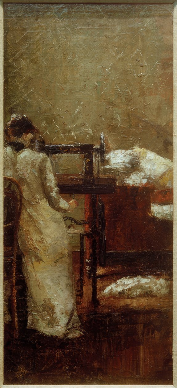 Kvinna vid symaskinen av Lesser Ury