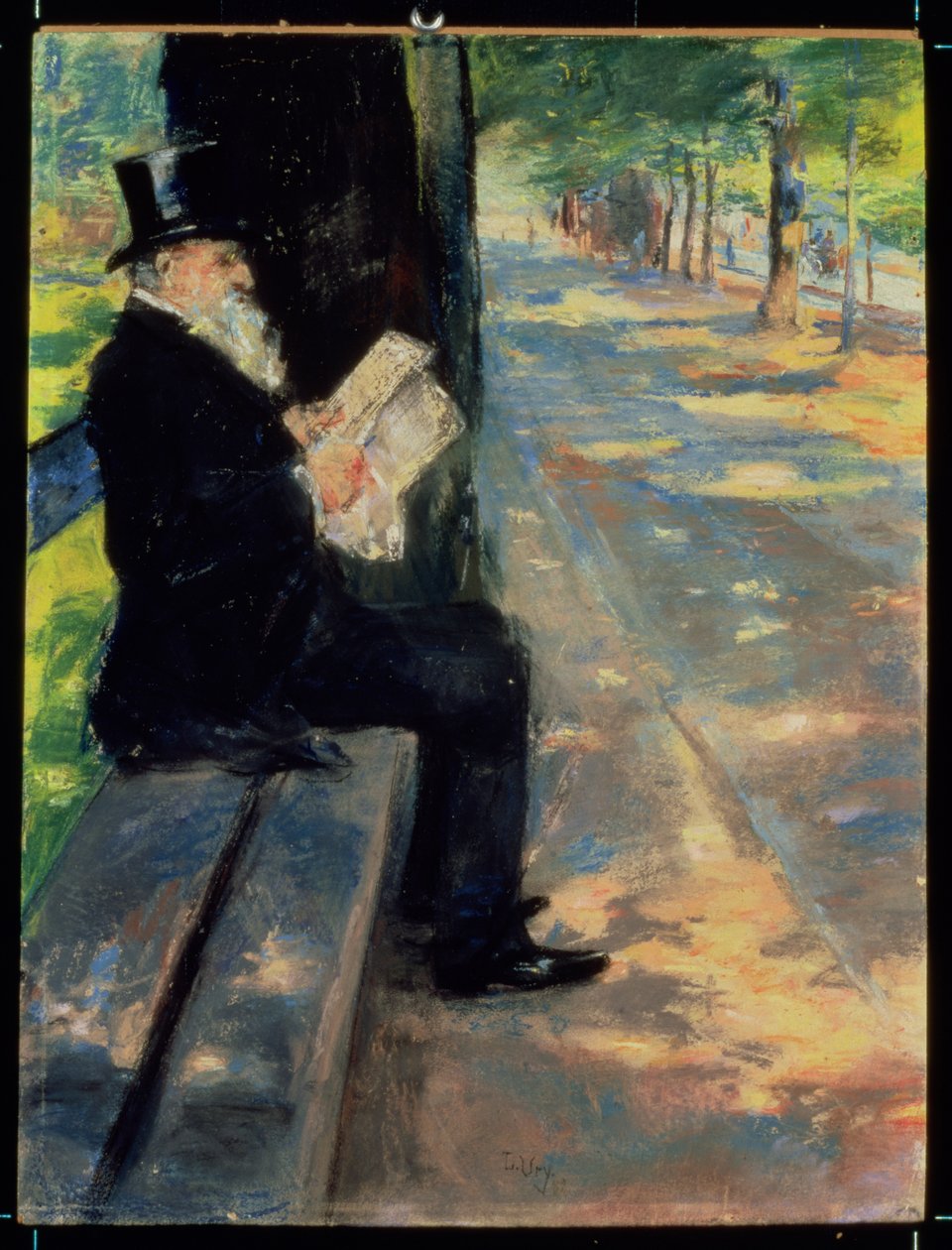 Gentleman in a Zoo, ca 1900 av Lesser Ury