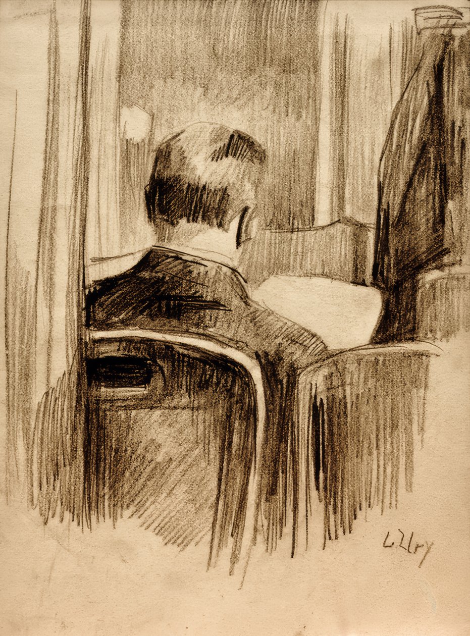 Läsare i caféet av Lesser Ury