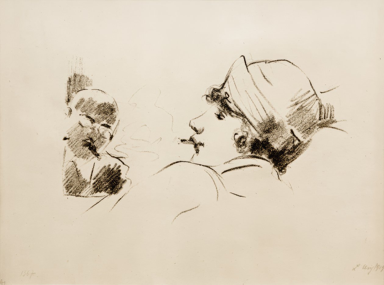 Rökande dam av Lesser Ury