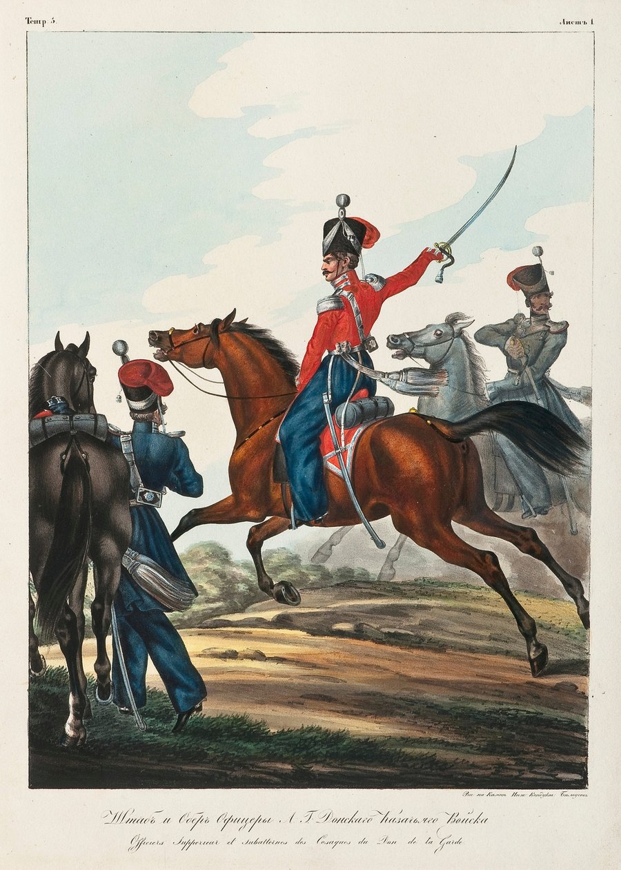 Stabsofficer och chef för Don Kosackarmén, 1830-1840-talet av Lev Alexandrovich Belousov