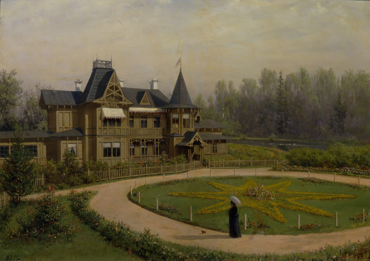 En Dacha, 1892 av Lev Felixovich Lagorio