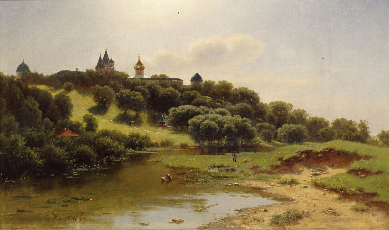 Savvino-Storozhevsky-klostret nära Zvenigorod, 1860 av Lev Lyvovich Kamenev