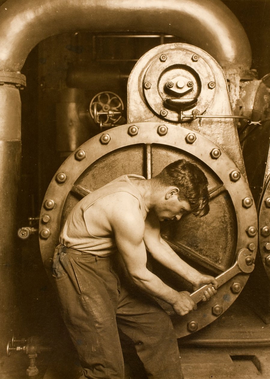 Powerhouse mechanic av Lewis Wickes Hine