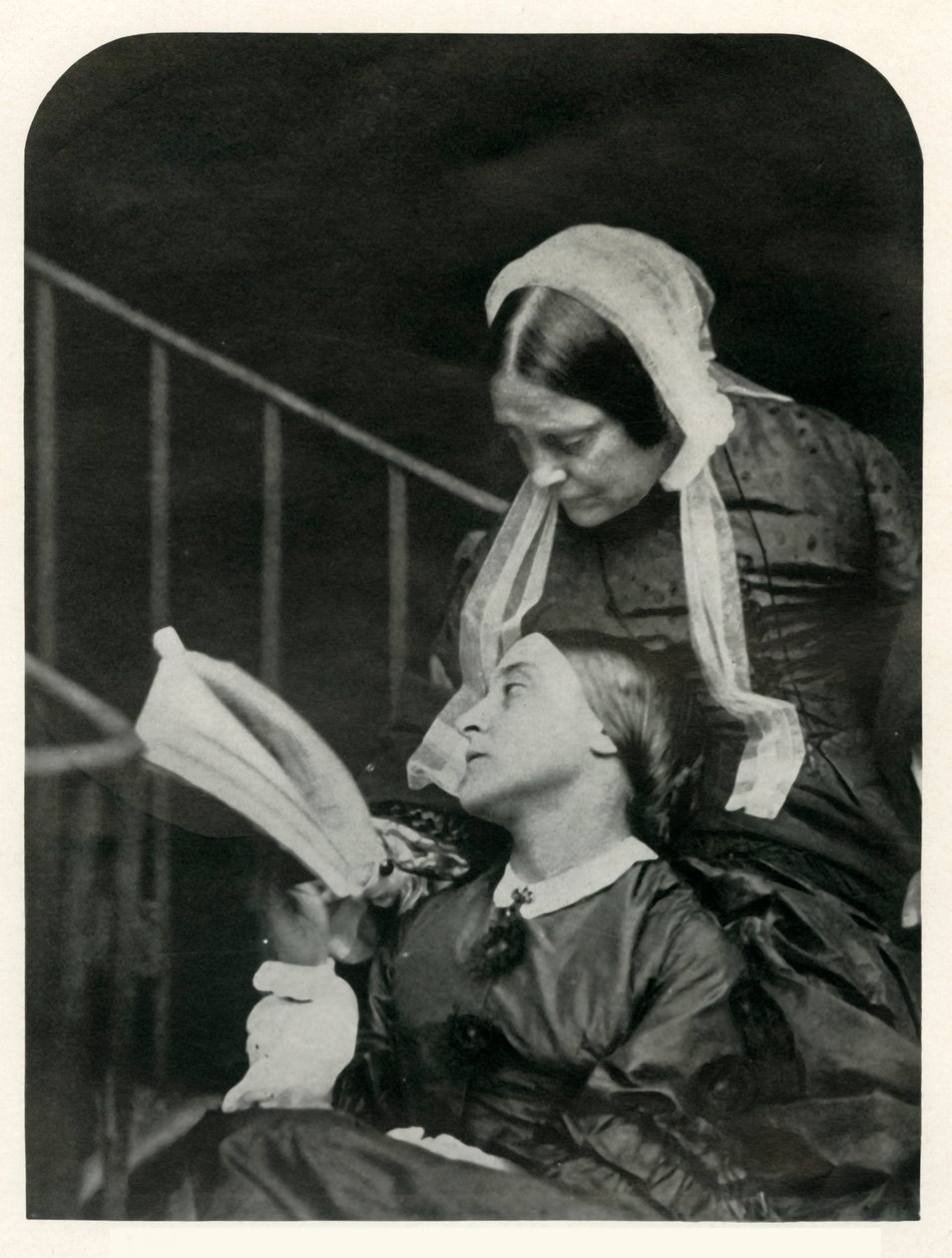 Christina Rossetti och hennes mor Frances Rossetti, 1863, 1948. av Lewis Carroll