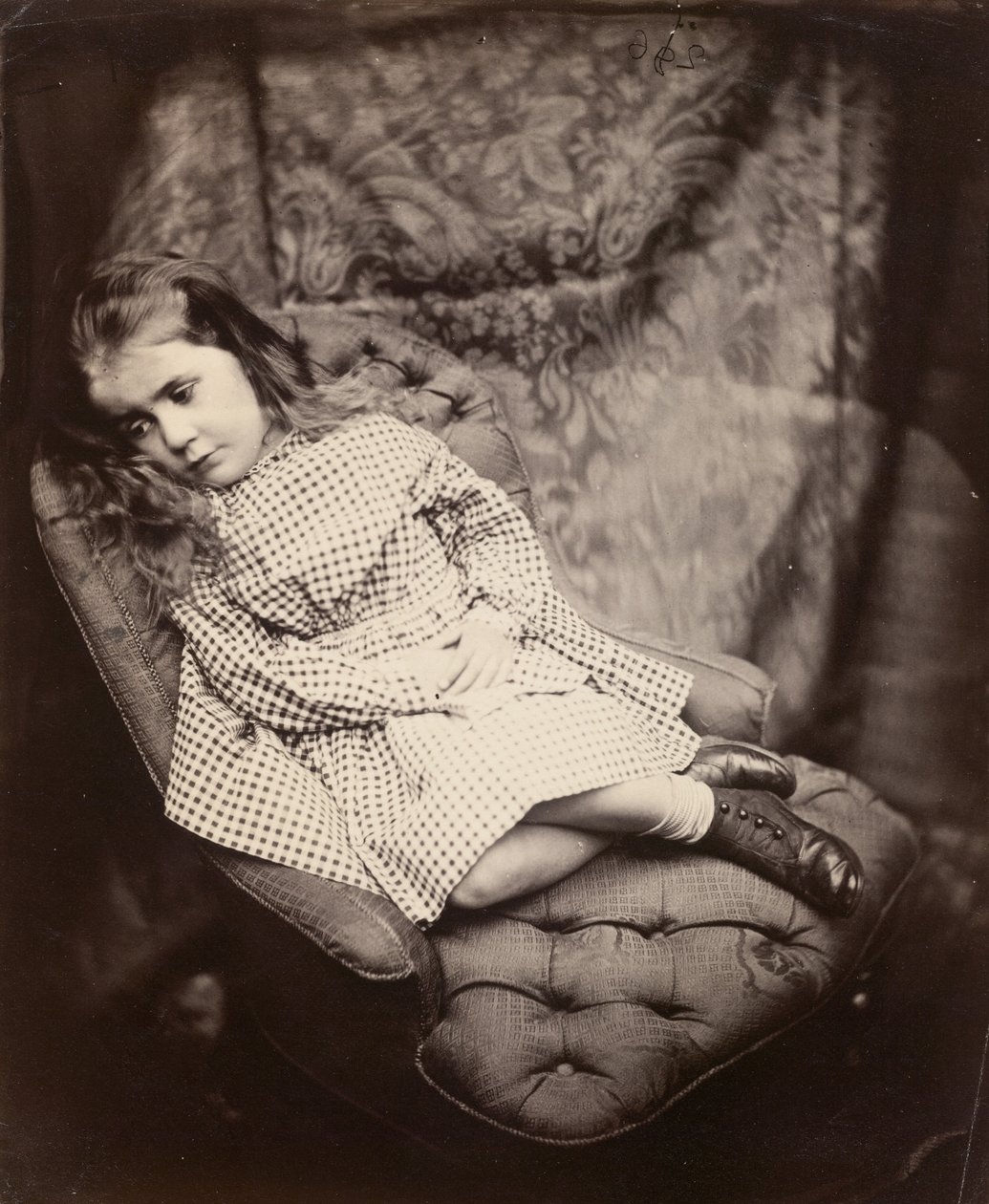 Margaret Frances Langton Clarke, 1864, tryckt c.1866 av Lewis Carroll