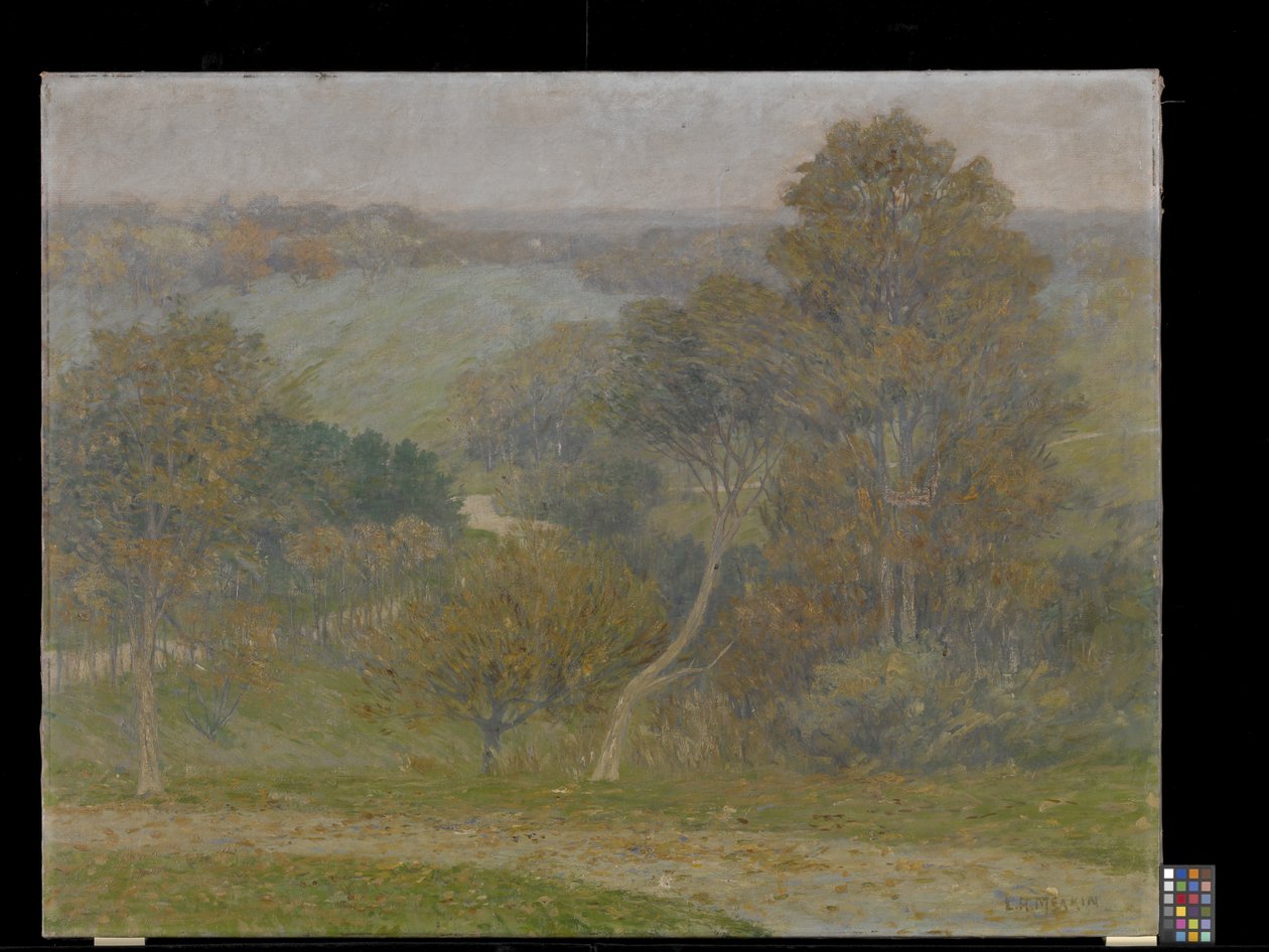 Hill And Hollow (olja på duk) av Lewis Henry Meakin