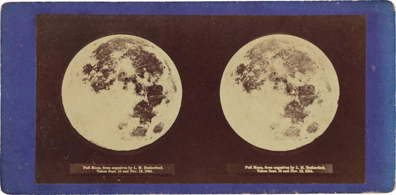 "Fullmåne",1864 (foto) av Lewis M. Rutherford
