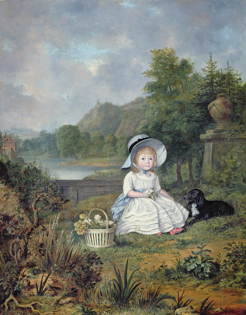 Porträtt av Miss Elizabeth Heathcote (olja på duk) av Lewis Vaslet