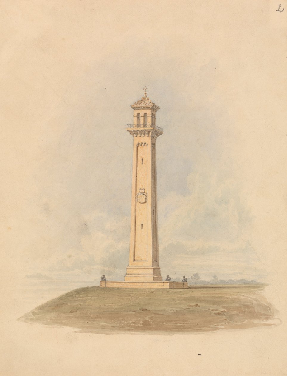 Design för ett monument av Lewis Vulliamy